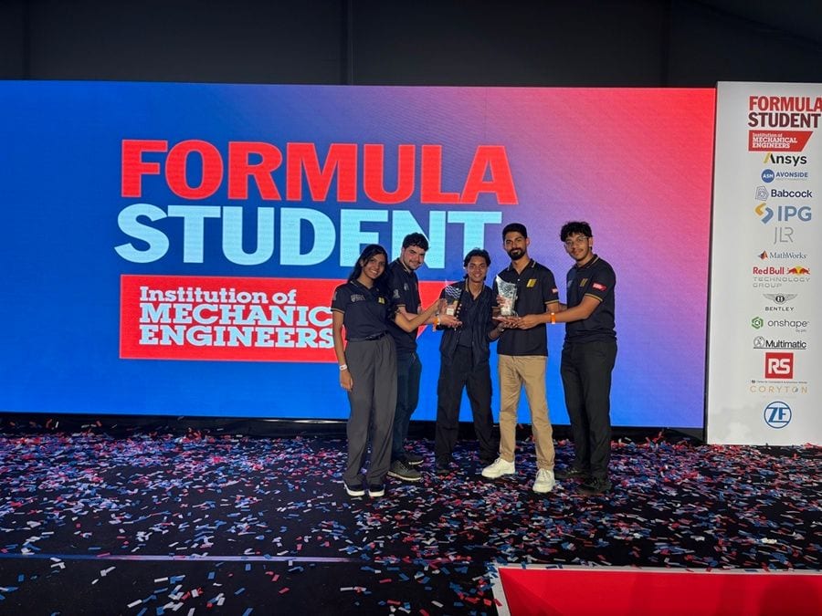 Heriot-Watt Dubai students win top AI prizes at Formula Student UK